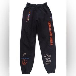 Champion Travis Scott EUC Black Joggers Size Small